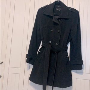Dark Gray JNY Wool Blend 3/4 Jacket